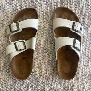 Birkenstock Women’s White Sandals